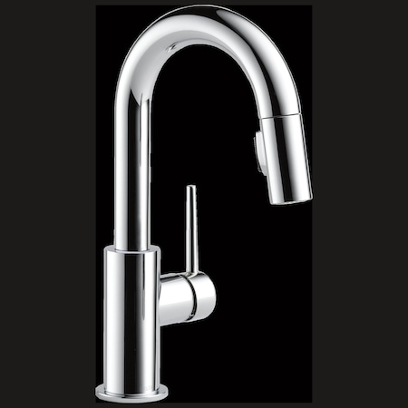 Delta Trinsic Single Handle Pull-Down Bar / Prep Faucet Chrome